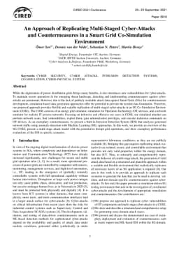 An Approach of Replicating Multi-Staged Cyber-Attacks and
  Countermeasures in a Smart Grid Co-Simulation Environment