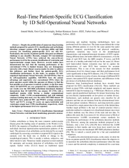 Real-Time Patient-Specific ECG Classification by 1D Self-Operational
  Neural Networks