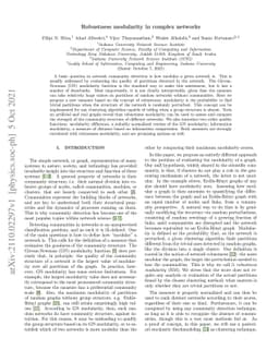 Robustness modularity in complex networks