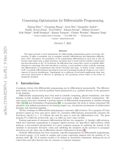 Coarsening Optimization for Differentiable Programming