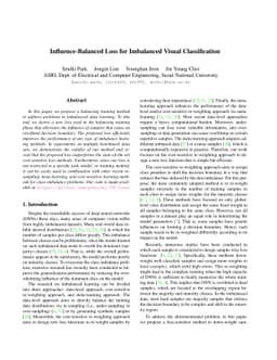 Influence-Balanced Loss for Imbalanced Visual Classification