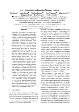 ABC: Attention with Bounded-memory Control