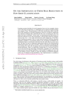 On the Importance of Firth Bias Reduction in Few-Shot Classification