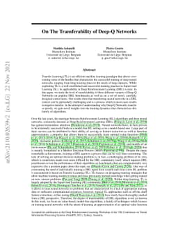 On The Transferability of Deep-Q Networks