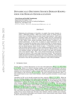 Dynamically Decoding Source Domain Knowledge for Domain Generalization