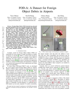 FOD-A: A Dataset for Foreign Object Debris in Airports