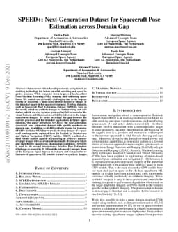 SPEED+: Next-Generation Dataset for Spacecraft Pose Estimation across
  Domain Gap