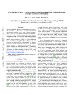 StrengthNet: Deep Learning-based Emotion Strength Assessment for
  Emotional Speech Synthesis
