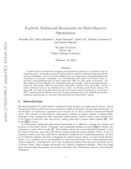 Explicitly Multi-Modal Benchmarks for Multi-Objective Optimization