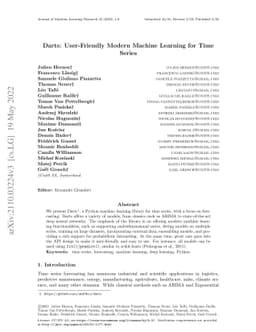 Darts: User-Friendly Modern Machine Learning for Time Series