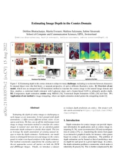 Estimating Image Depth in the Comics Domain