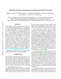 Towards Accurate Cross-Domain In-Bed Human Pose Estimation