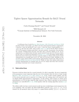 Tighter Sparse Approximation Bounds for ReLU Neural Networks