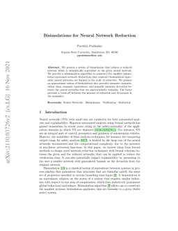 Bisimulations for Neural Network Reduction