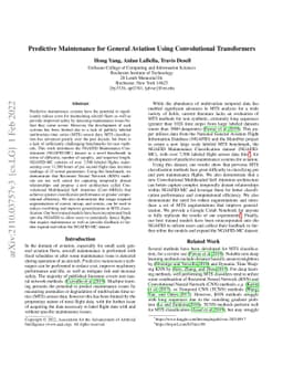 Predictive Maintenance for General Aviation Using Convolutional
  Transformers
