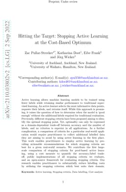 Hitting the Target: Stopping Active Learning at the Cost-Based Optimum