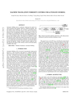Machine Translation Verbosity Control for Automatic Dubbing