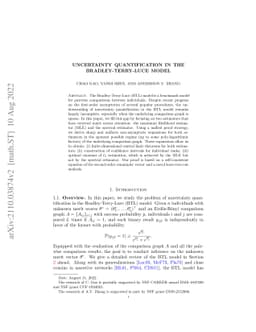 Uncertainty quantification in the Bradley-Terry-Luce model