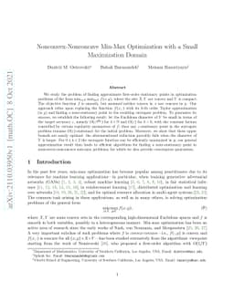 Nonconvex-Nonconcave Min-Max Optimization with a Small Maximization
  Domain