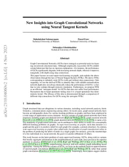 New Insights into Graph Convolutional Networks using Neural Tangent
  Kernels
