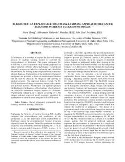 BI-RADS-Net: An Explainable Multitask Learning Approach for Cancer
  Diagnosis in Breast Ultrasound Images