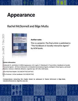 Appearance