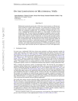 On the Limitations of Multimodal VAEs