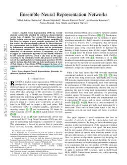 Ensemble Neural Representation Networks