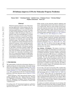 3D Infomax improves GNNs for Molecular Property Prediction