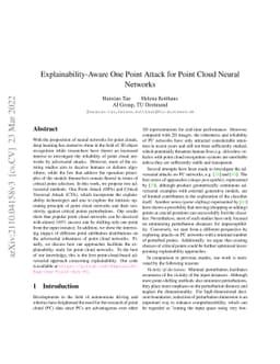 Explainability-Aware One Point Attack for Point Cloud Neural Networks
