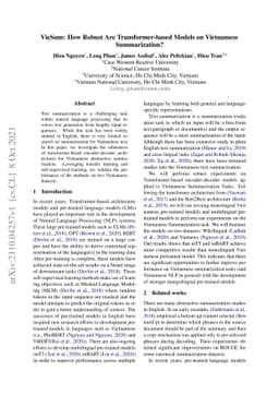 VieSum: How Robust Are Transformer-based Models on Vietnamese
  Summarization?