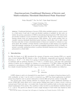 Function-private Conditional Disclosure of Secrets and Multi-evaluation
  Threshold Distributed Point Functions