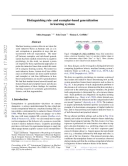 Distinguishing rule- and exemplar-based generalization in learning
  systems