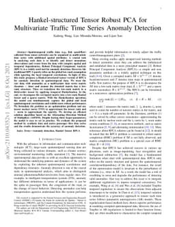 Hankel-structured Tensor Robust PCA for Multivariate Traffic Time Series
  Anomaly Detection