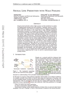 Neural Link Prediction with Walk Pooling