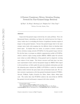 A Feature Consistency Driven Attention Erasing Network for Fine-Grained
  Image Retrieval