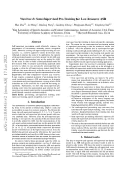 Wav2vec-S: Semi-Supervised Pre-Training for Low-Resource ASR