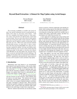 Beyond Road Extraction: A Dataset for Map Update using Aerial Images