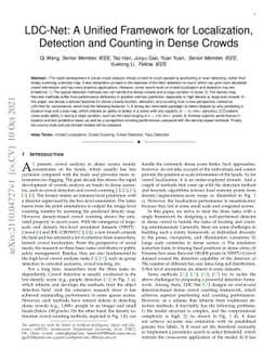 LDC-Net: A Unified Framework for Localization, Detection and Counting in
  Dense Crowds