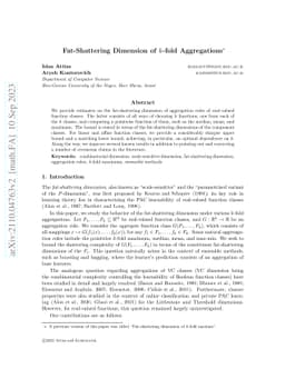 Fat-Shattering Dimension of $k$-fold Aggregations