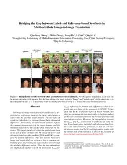 Bridging the Gap between Label- and Reference-based Synthesis in
  Multi-attribute Image-to-Image Translation