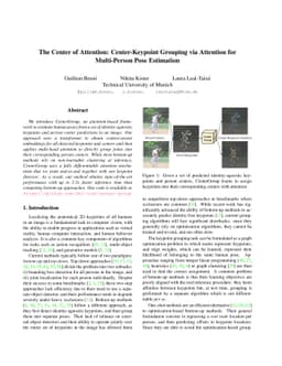 The Center of Attention: Center-Keypoint Grouping via Attention for
  Multi-Person Pose Estimation