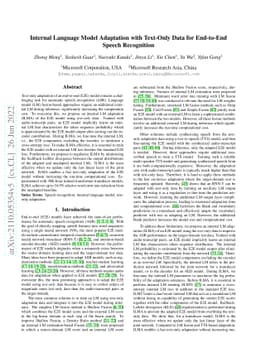 Internal Language Model Adaptation with Text-Only Data for End-to-End
  Speech Recognition