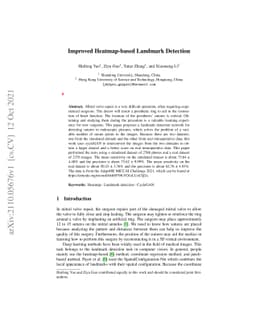 Improved Heatmap-based Landmark Detection