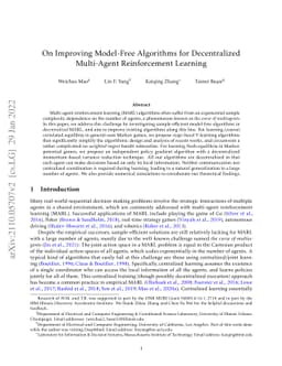 On Improving Model-Free Algorithms for Decentralized Multi-Agent
  Reinforcement Learning