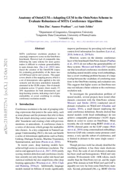 Anatomy of OntoGUM--Adapting GUM to the OntoNotes Scheme to Evaluate
  Robustness of SOTA Coreference Algorithms