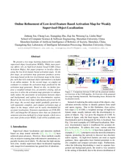 Online Refinement of Low-level Feature Based Activation Map for Weakly
  Supervised Object Localization