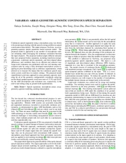VarArray: Array-Geometry-Agnostic Continuous Speech Separation