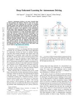Deep Federated Learning for Autonomous Driving