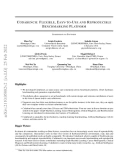 Codabench: Flexible, Easy-to-Use and Reproducible Benchmarking Platform